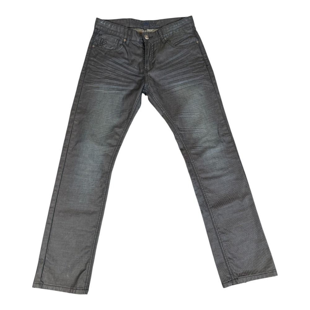 XRAY Mens Denim Jeans Size 31x30 Black Straight Leg Regular‎ Fit Stretch Zippers